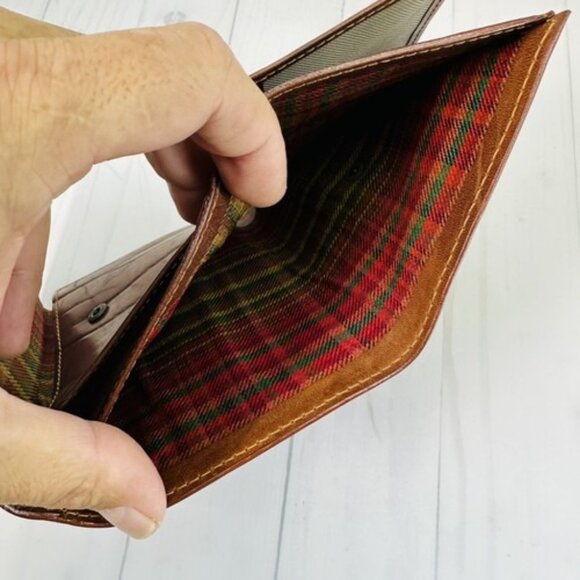 Roberta Petri Wallet Genuine Brown Leather Made in Italy trifold 6x4 - Picture 14 of 16